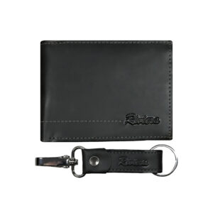Pack Hombre billetera y llavero Mánchester Negro